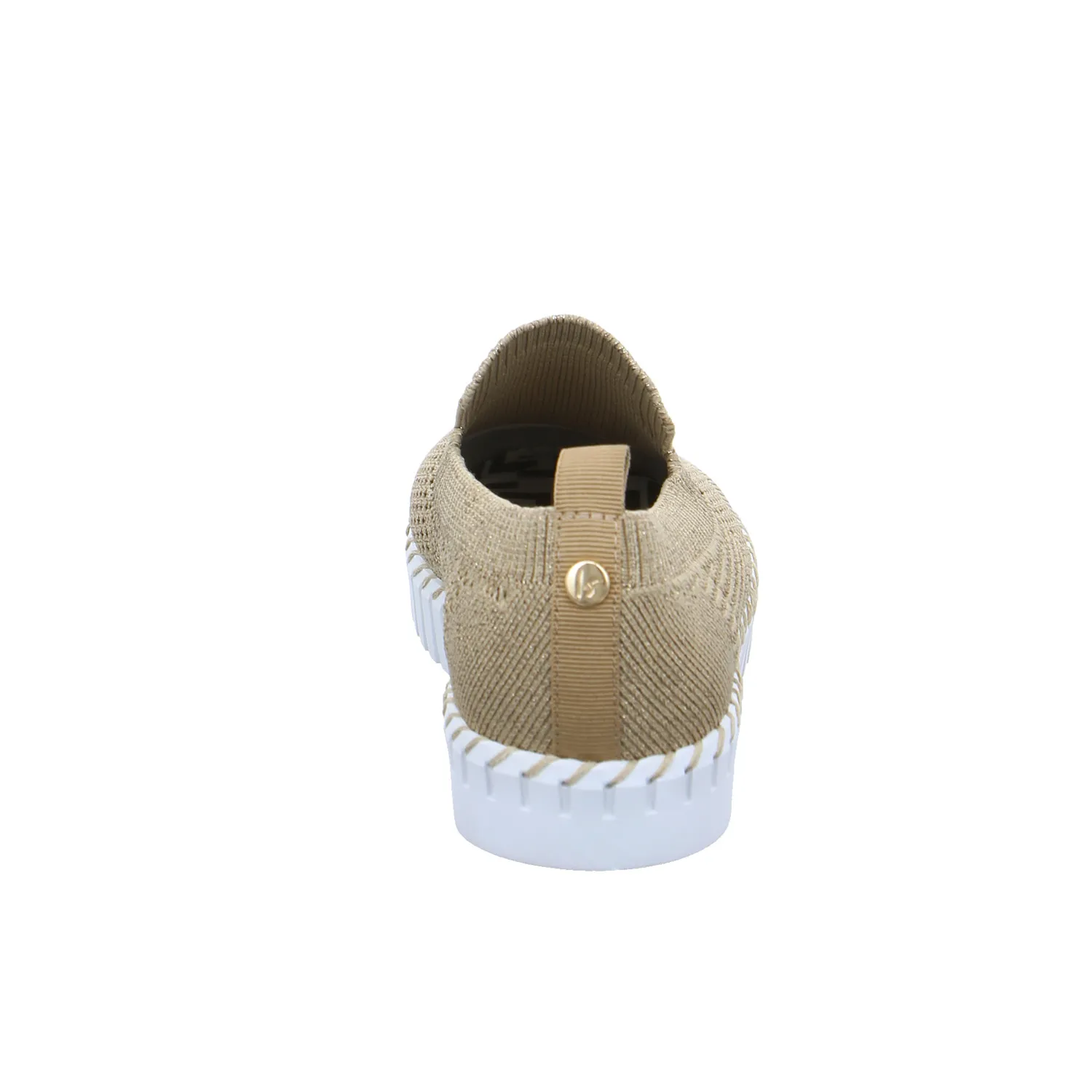 LA STRADA Slipper Gold Textil