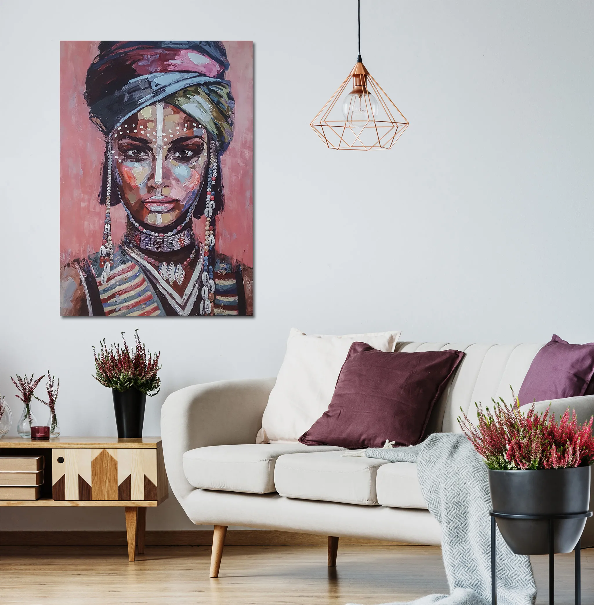 Incado Mixed Media Lærredstryk - African Beauty