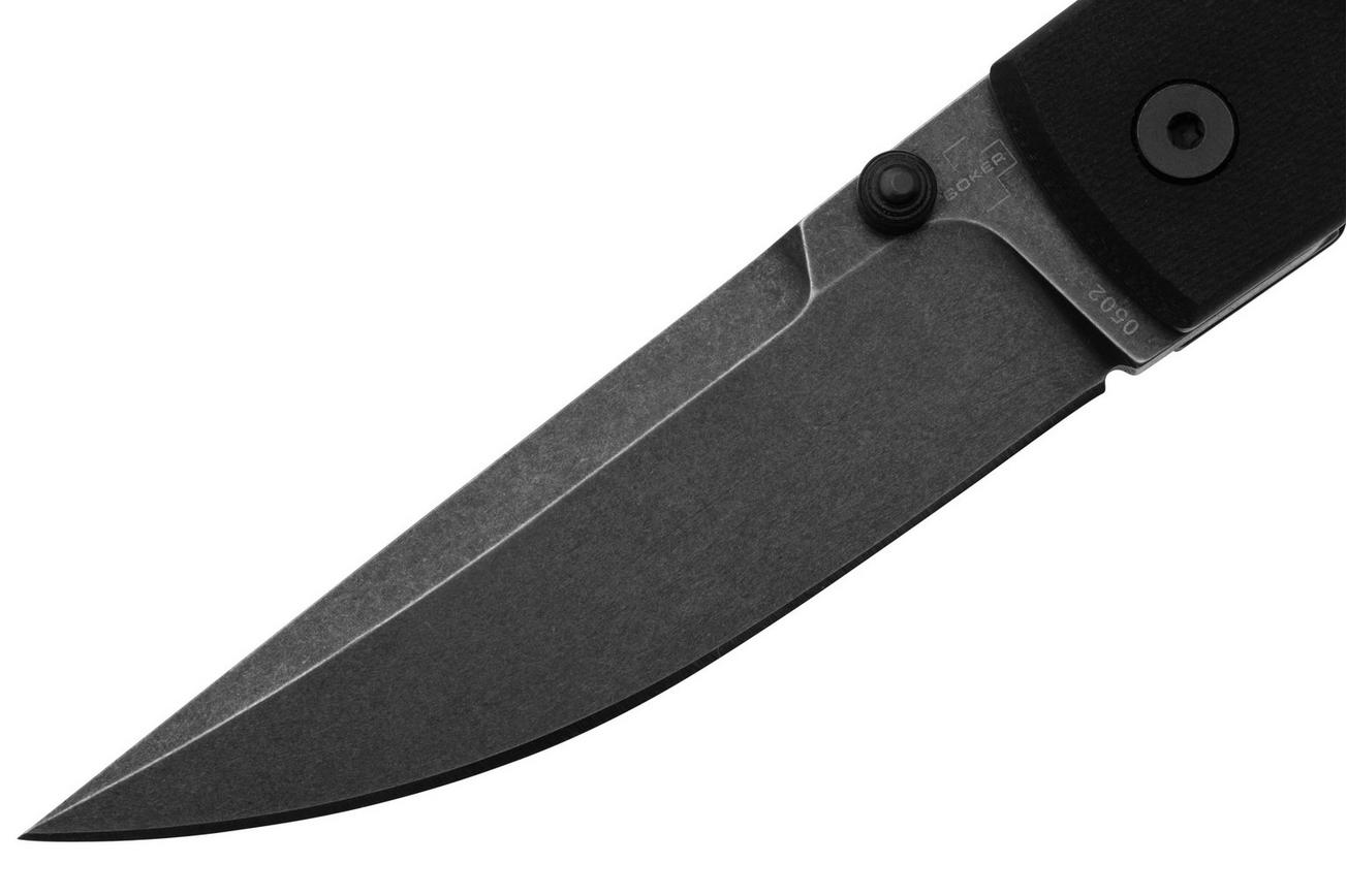 Böker Poke 01BO637, Blackwashed D2, Black G10, zakmes