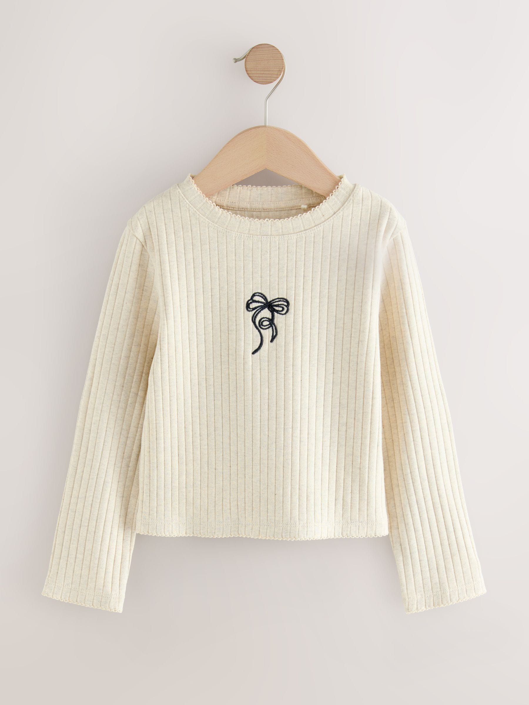 Animal - Long Sleeve Rib Tops 2 Pack (3-16yrs)