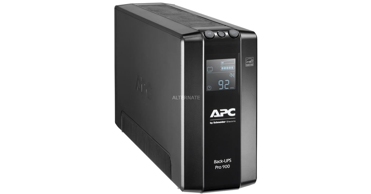 APCBack-UPS PRO BR900MI - Noodstroomvoeding ups  (Zwart, 6x C13 uitgang, USB, 900VA)