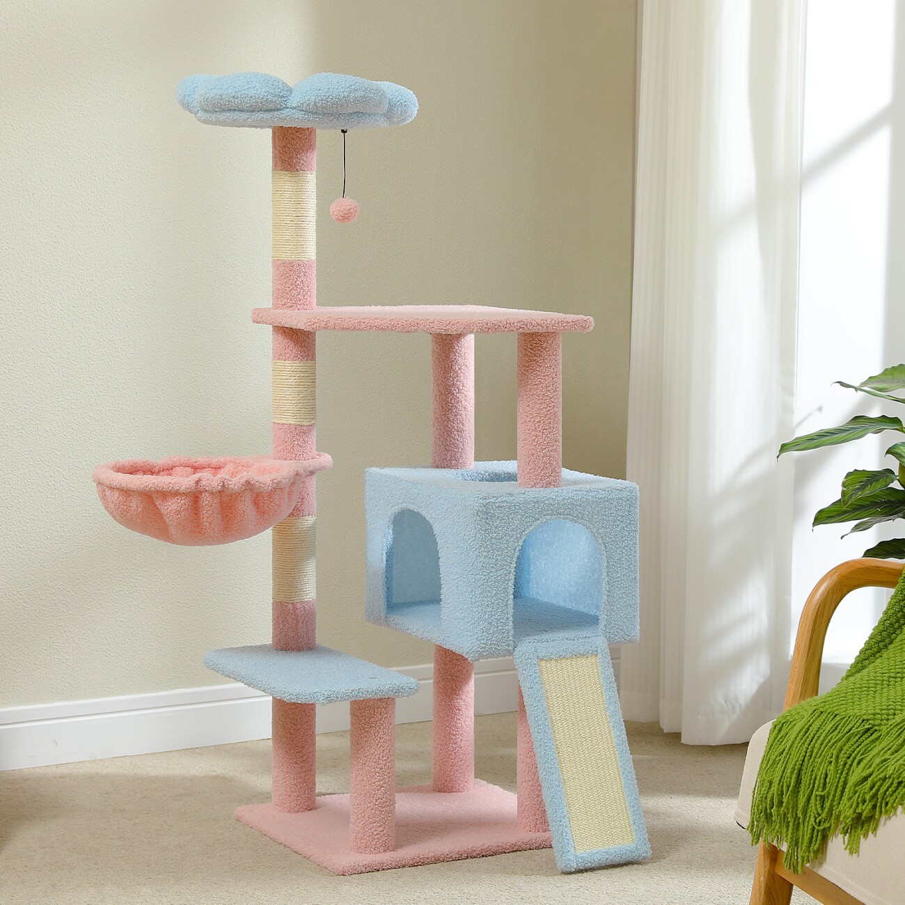 Pawz Road Kratzbaum Blume Sisal