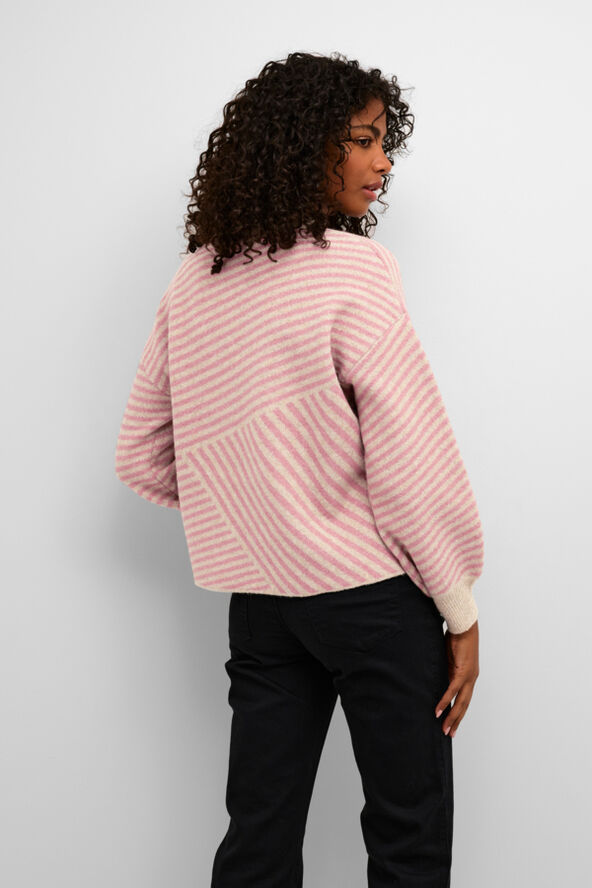 Kaffe KAverana Knit Pullover Feather gray mel. / rosa