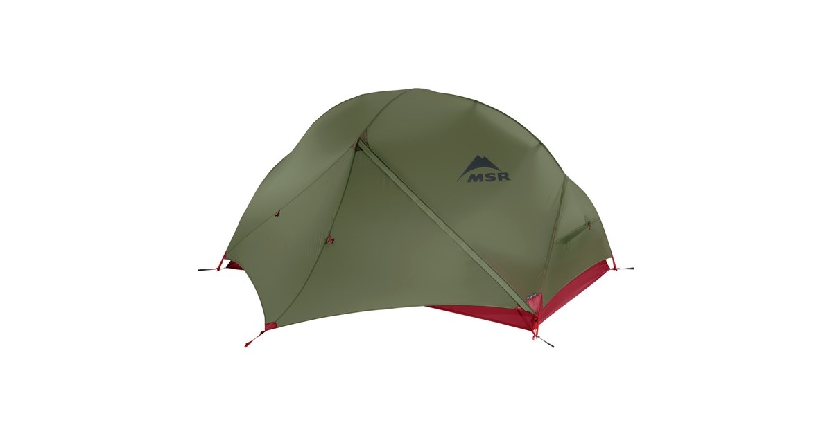 MSRHubba Hubba NX 2-Person Backpacking Tent  (Olijfgroen/rood)