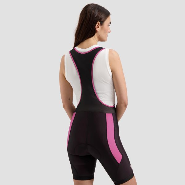 Rogelli Core Bib Cykelshorts, Black/Roze