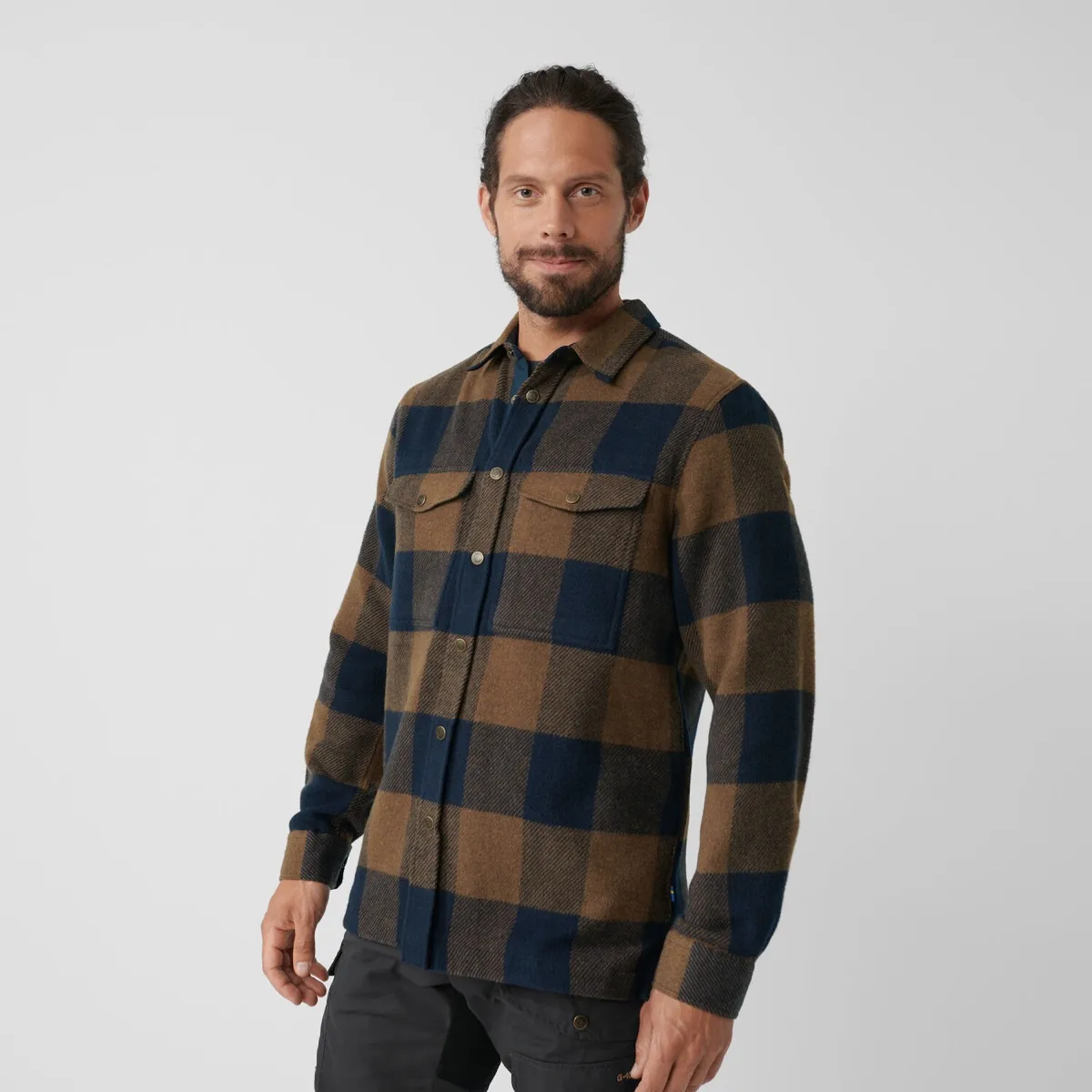 Fjällräven Men's Canada Shirt Deep Forest-Dark Navy
