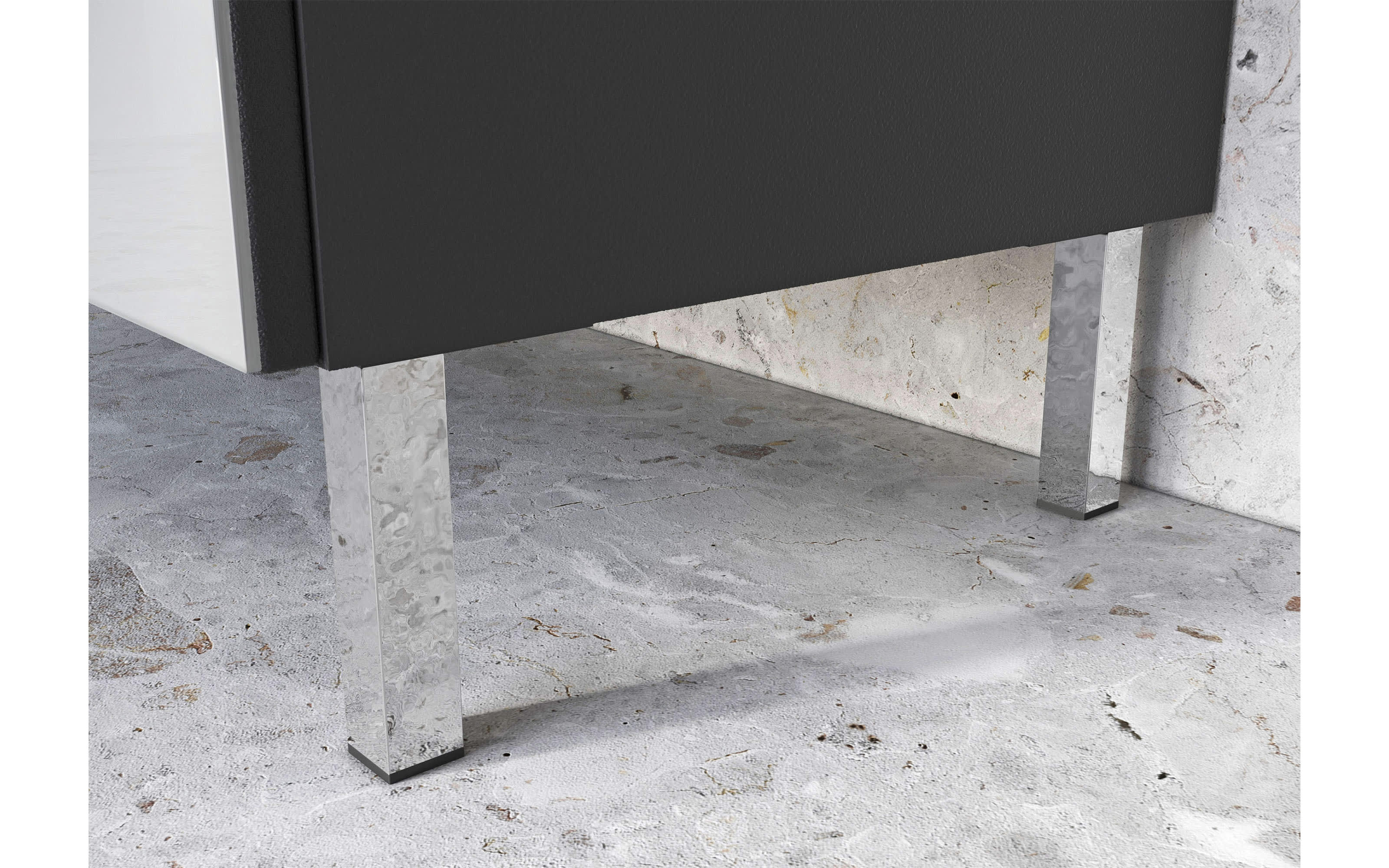 Hochschrank Corus, graphit/silbergrau