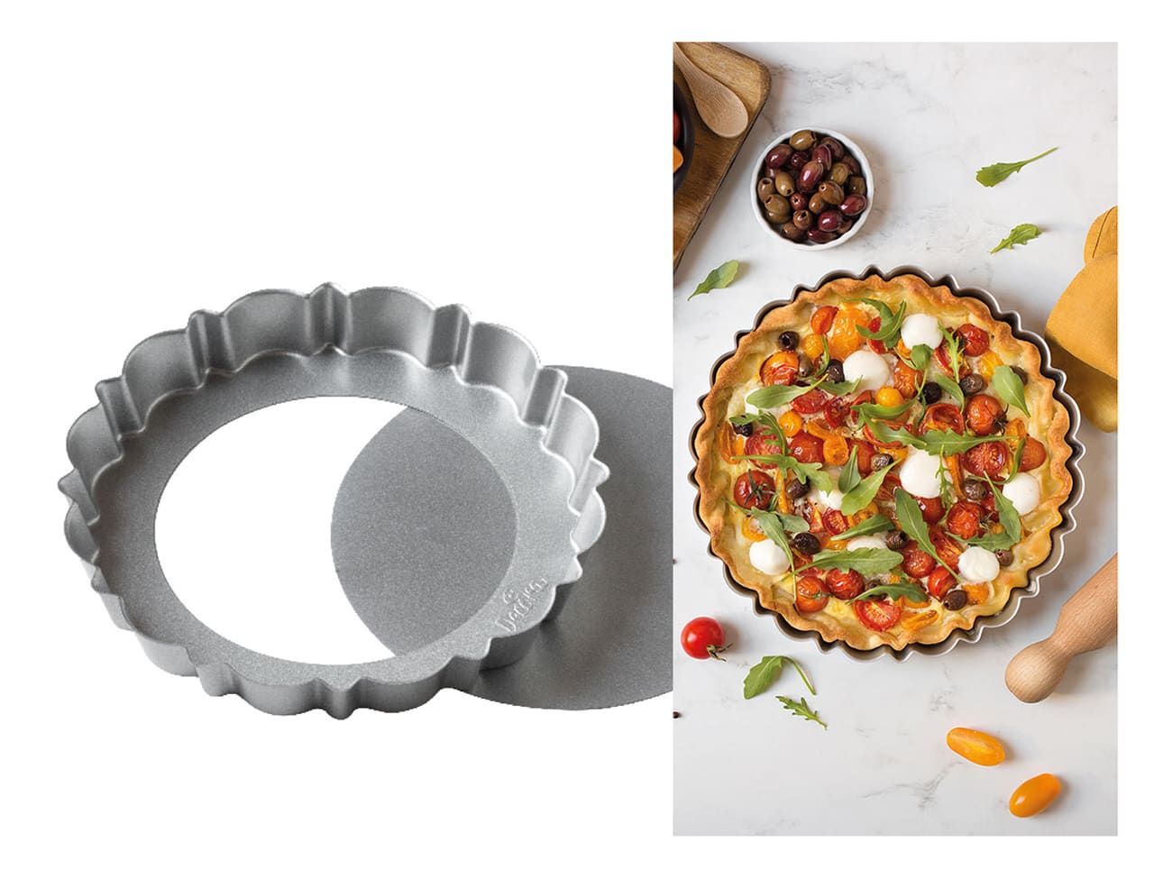 Moule à tarte rond - design - Ø 30 cm - Decora