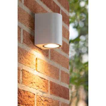 Lucide ZARO wandspot Buiten IP44 Wit