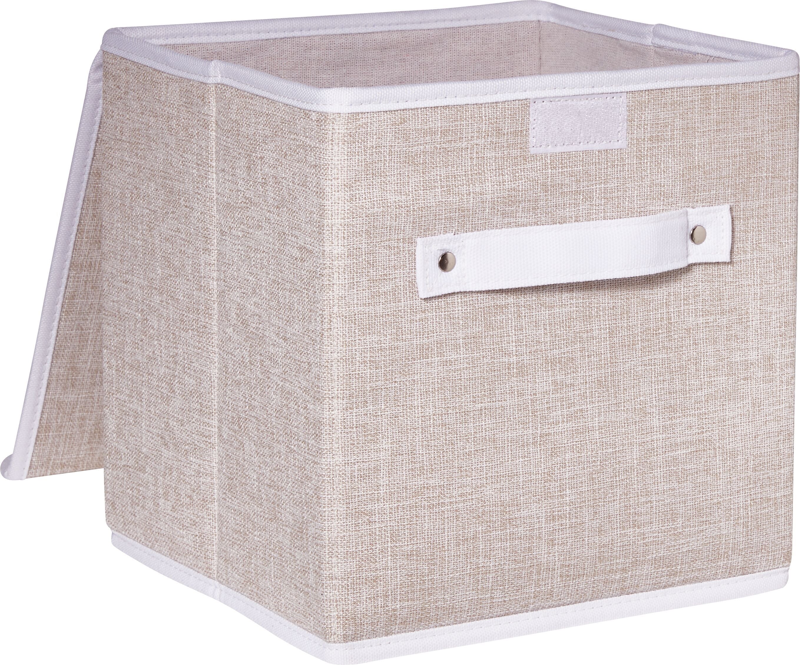 BIANCA Aufbewahrungsbox - Beige / B: 25.0 cm x T: 25.0 cm x H: 25.0 cm