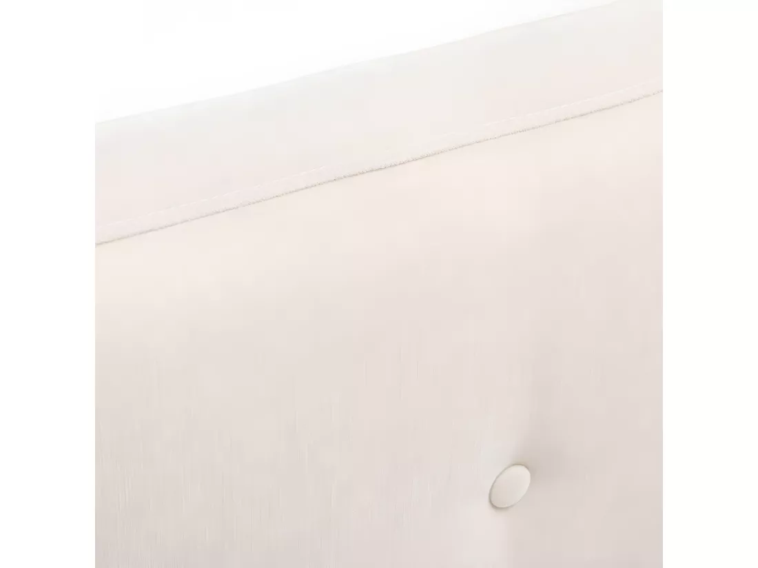 Verdo - Tête de lit en tissu chenille 160cm - Écru