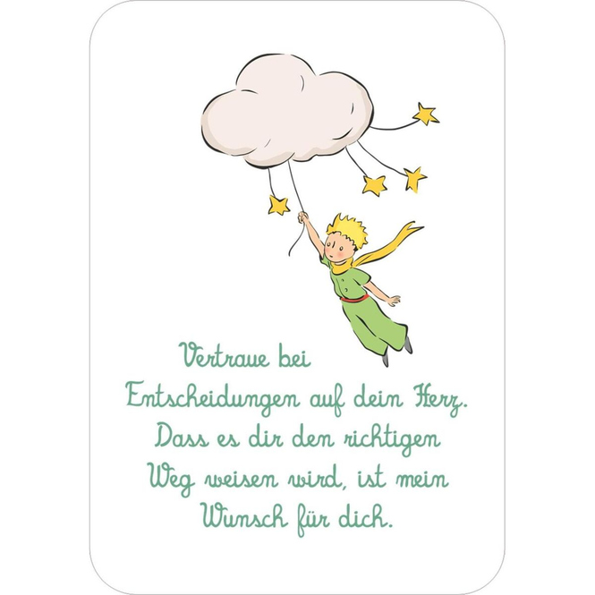 Der kleine Prinz - Man sieht nur mit dem Herzen gut - Weihnachtswünsche für dich - Kartenbox
