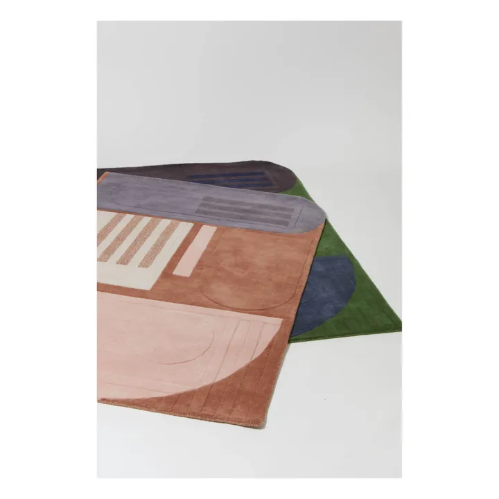 Mapoésie Tapis Melodie en laine | Terracotta