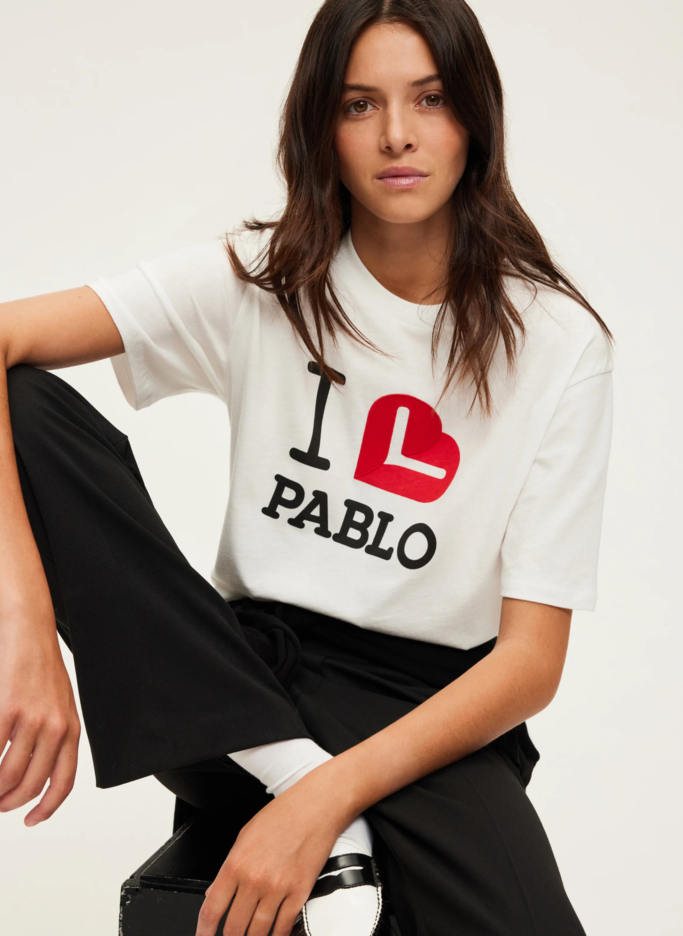 ARLETTY - Tee-shirt col rond en coton | Blanc