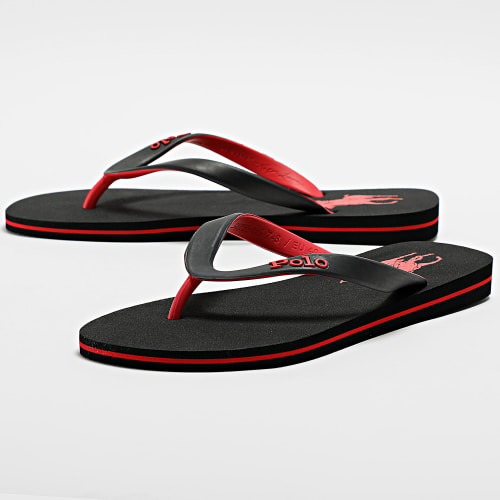 Tongs Bolt Poney Noir Rouge