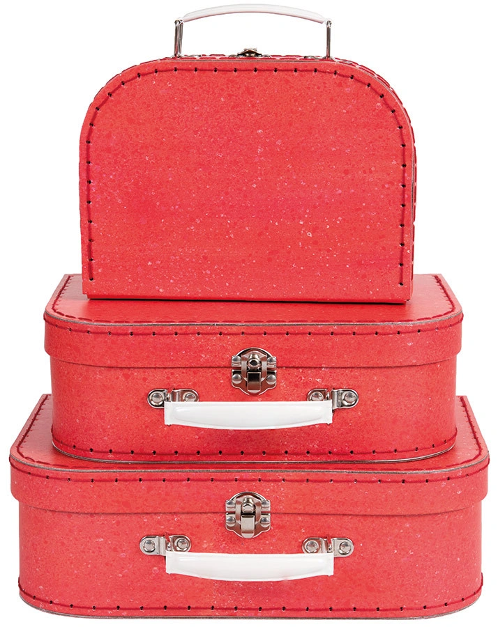 Spielkoffer TRAVEL 3er-Set in rot