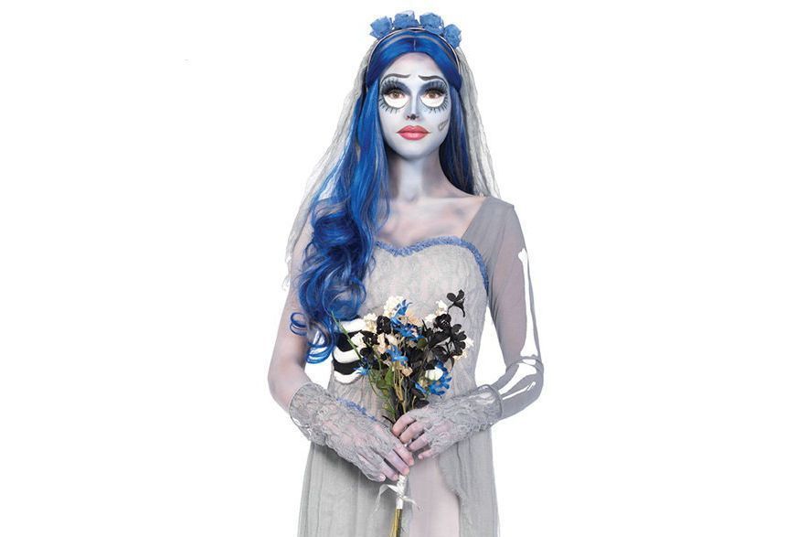 Bolgivy - Halloween Corpse Bride Emily Cosplaykostuum voor volwassenen