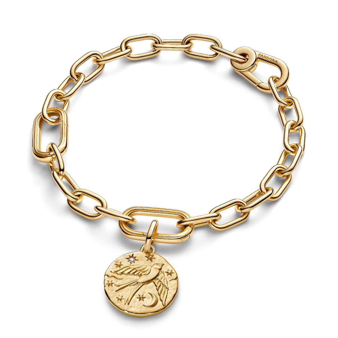 Pandora Gold ME Schwalbe Medaillon-Charm