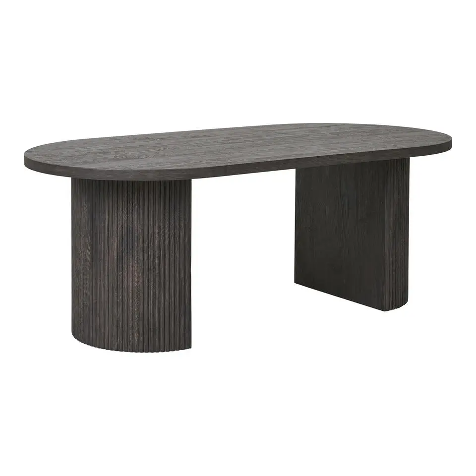 Salontafel Ovaal - Donkerbruin - 60x120x45cm - Boavista