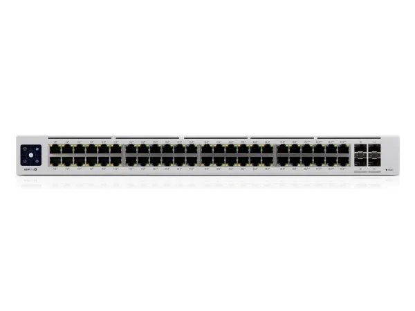 Ubiquiti UniFi Switch USW-PRO-48-POE - Switch - Administreret - 48 x 10/100/1000 (40 PoE , 8 PoE  )   4 x 10Gb Ethernet SFP  - monterbar på stativ - PoE   (600 W) - AC 120/230 V / DC 11,5/52 V
