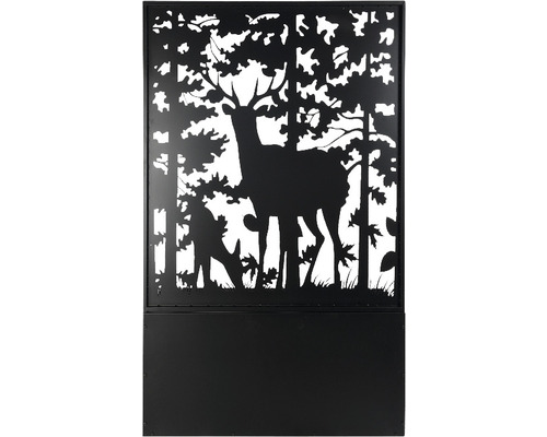 Esschert's Garden metalen plantenbak/bloembak, 100 x 39 x 140,5 cm, zwart