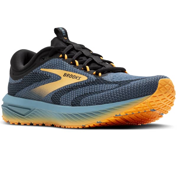Chaussure running BROOKS REVEL 7 STORM BLUE/BLACK/ORANGE POP