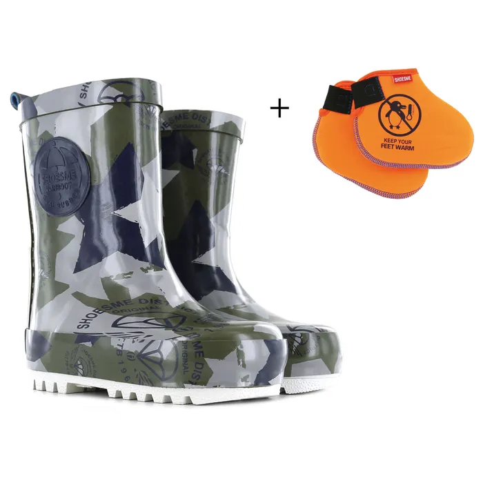Shoesme Regenlaarzen + Fleecesokken Junior