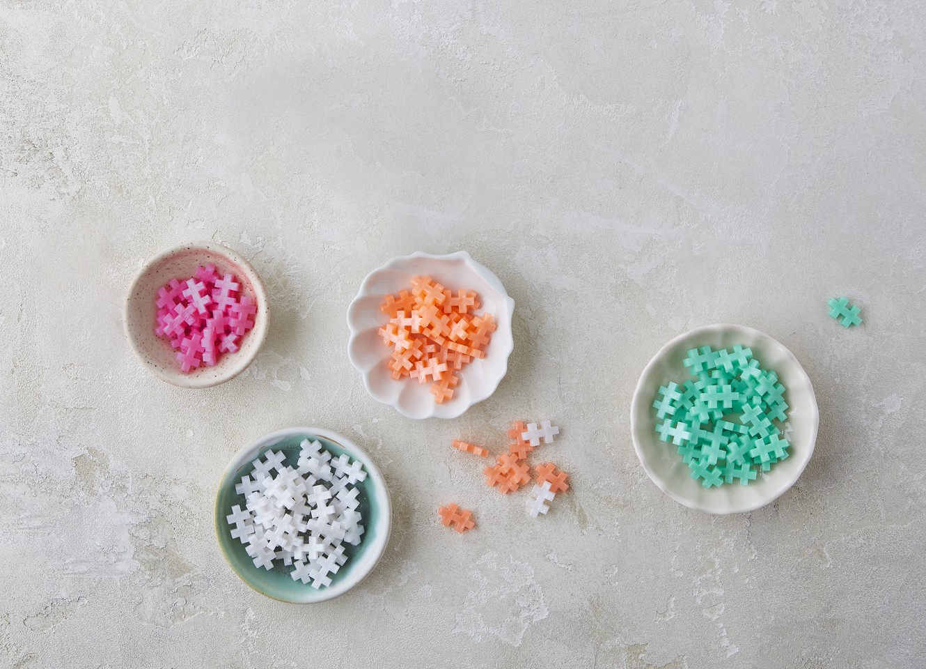 Plus-Plus - Pearl mix / 100 pcs Tube