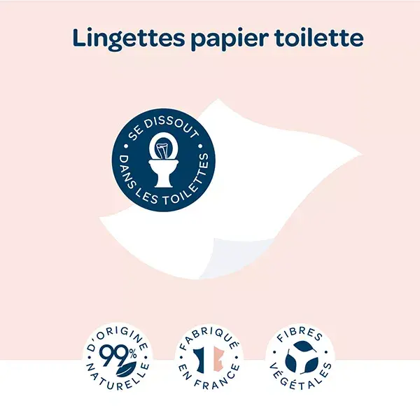 Biolane - Lingettes au Lait de Toilette - Nettoie, Hydrate, Protège - 72 unités