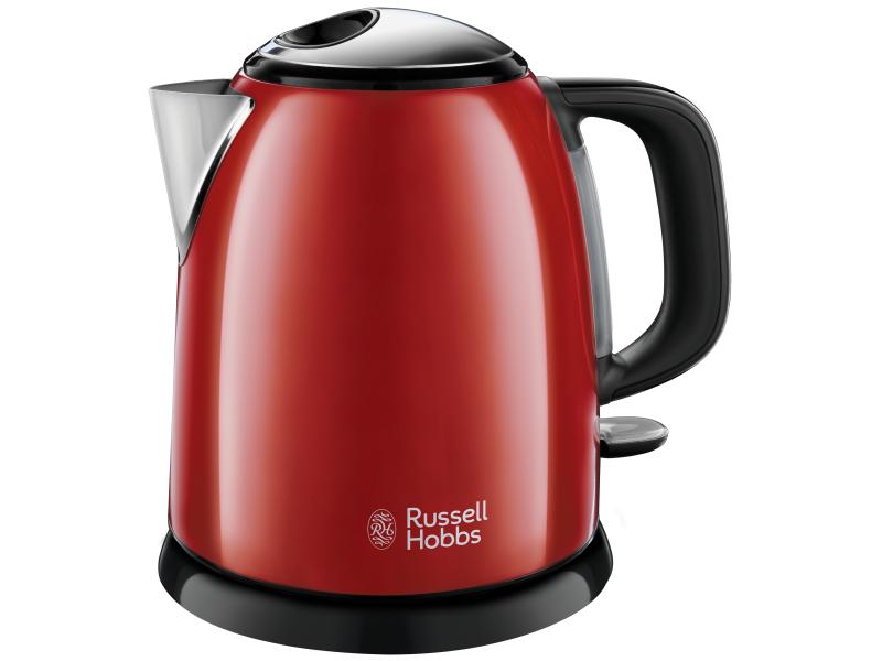 Russell Hobbs Wasserkocher 24992-70 Colours Plus 1 l, Rot/S Eleganter Wasserkocher