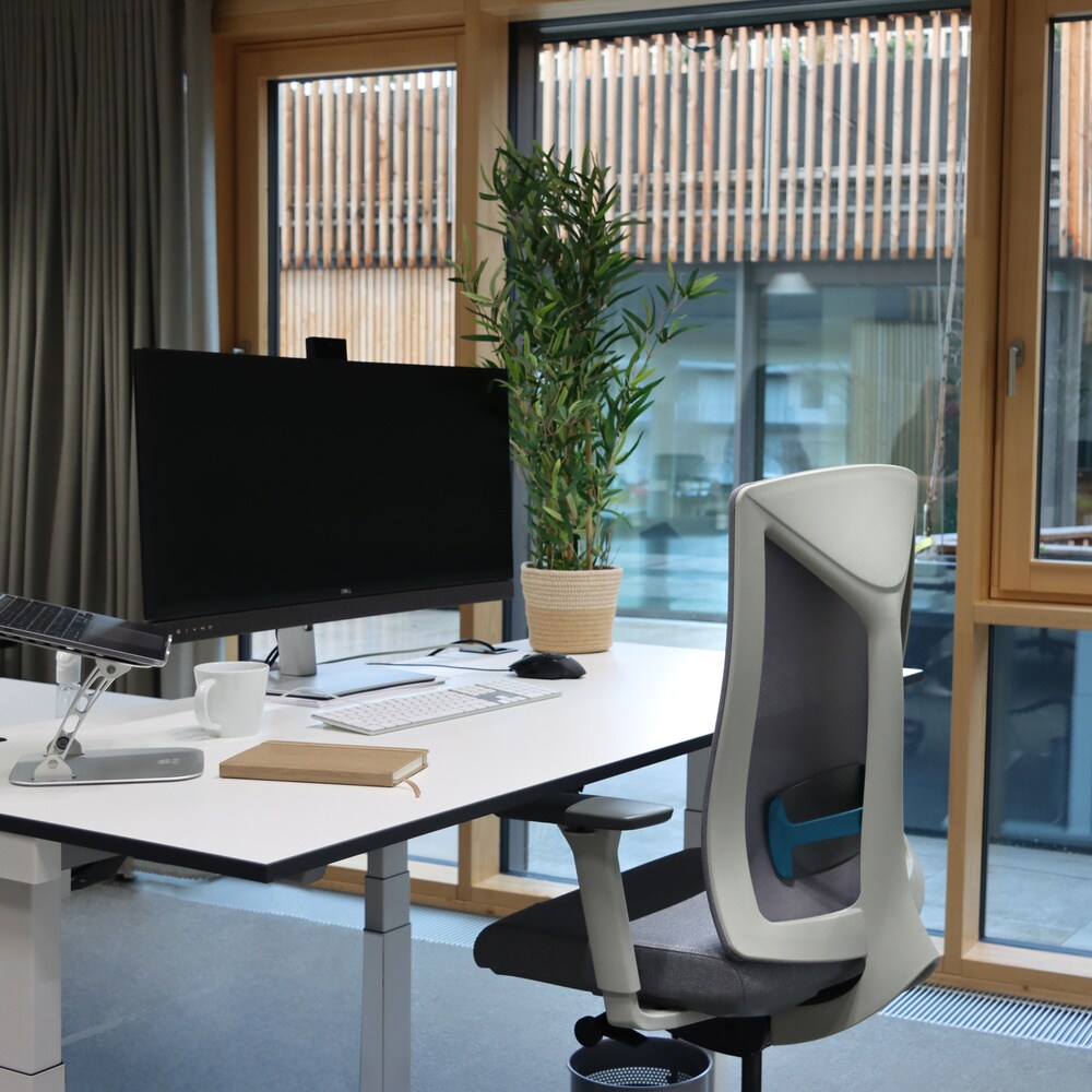 Counterstuhl HALIFAX WORK Stoff/Netzstoff mit Armlehnen (höhenverstellbar) hjh OFFICE