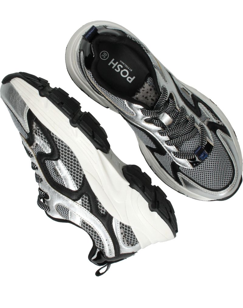POSH by Poelman Sneakers Zilver Dames