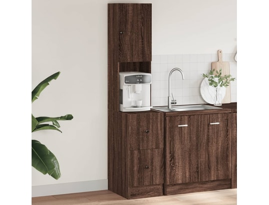 VIDAXL - Mobilier de cuisine Armoire cuisine chêne marron 35x50x180 cm bois d’ingénierie