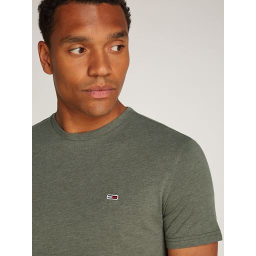 Tommy Jeans Xslim Jaspe T-shirt, Fatigue Green Heather, M