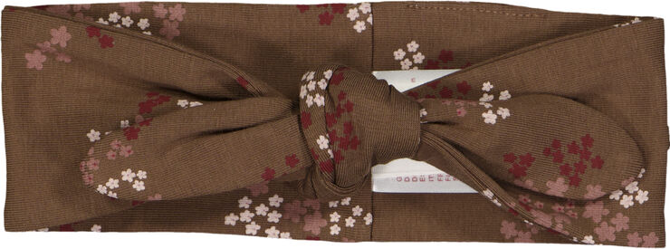 Müsli by Green Cotton Flora headband Bark/ cabernet/ nightingale