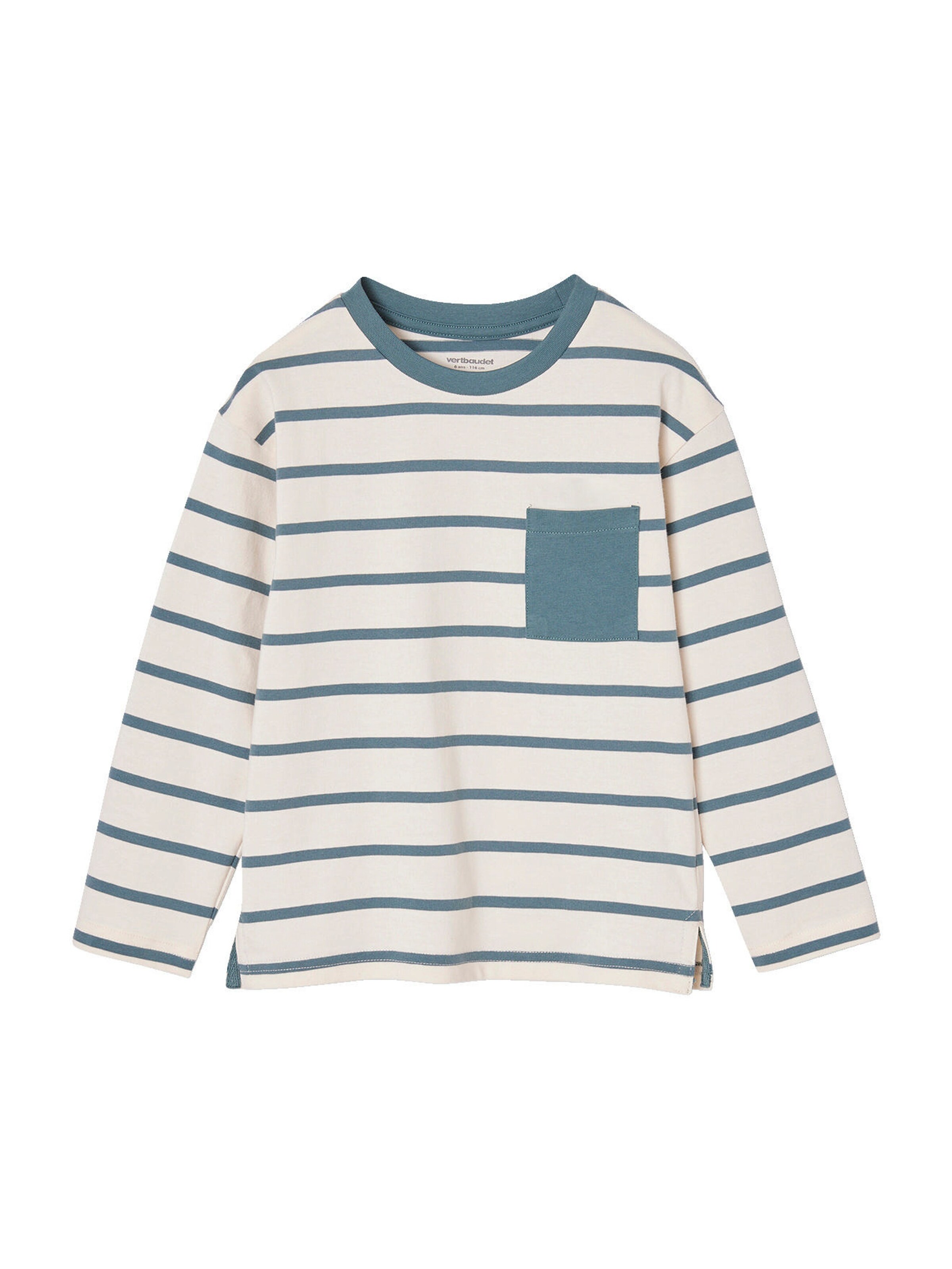 Vertbaudet Jungen Ringelshirt aqua