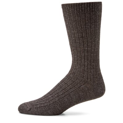 Herren-Wollsocke, Braunmelange