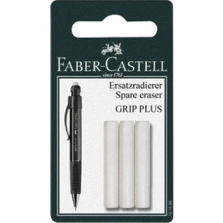 Faber-Castell Ersatzradierer GRIP Plus, weiß, 3 Stück