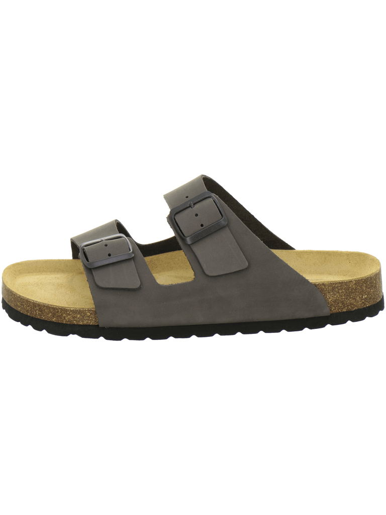 Pantoletten Herren Leder stone