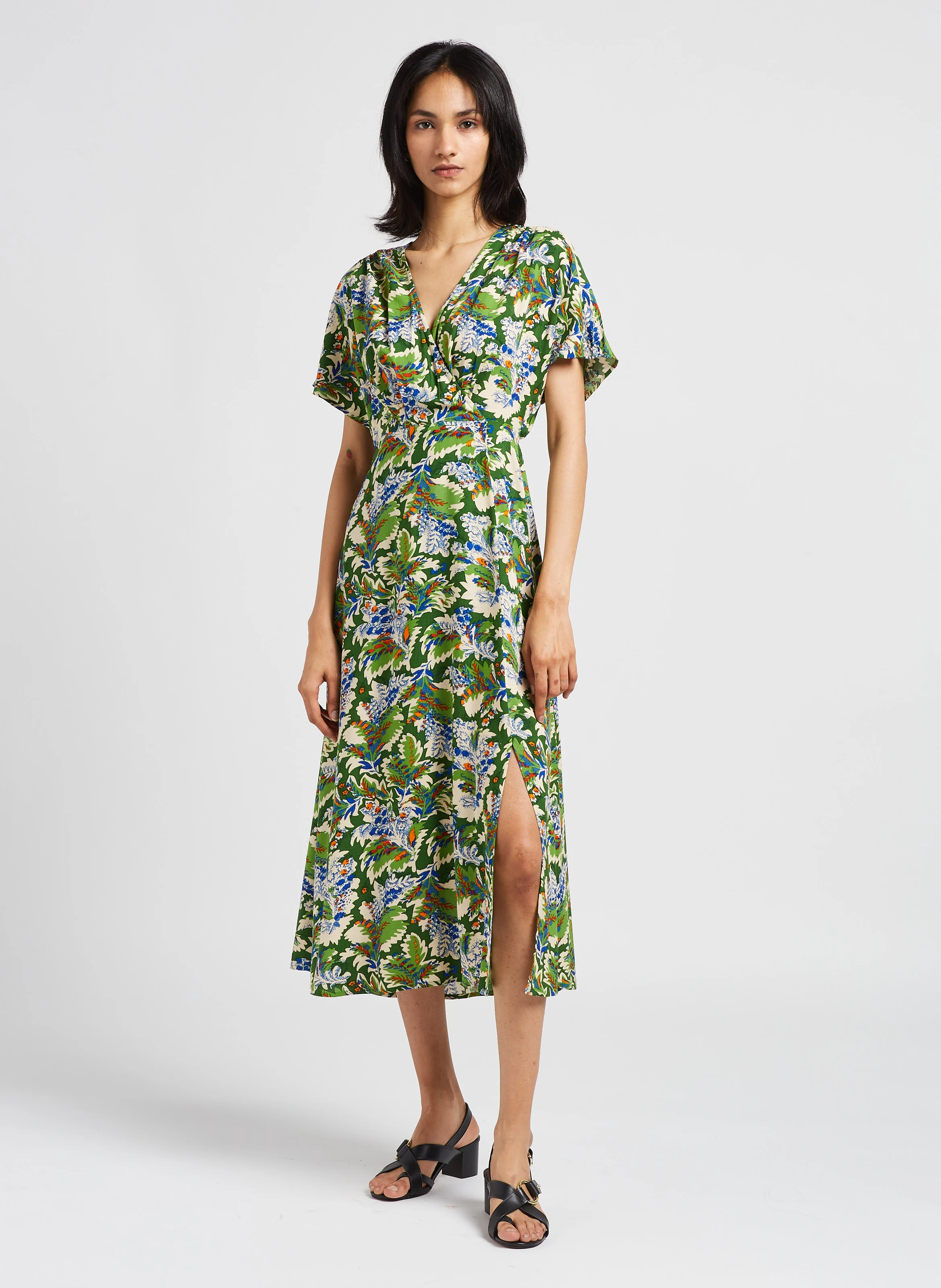 FLORENTINE - Sandales hautes en cuir | Noir
