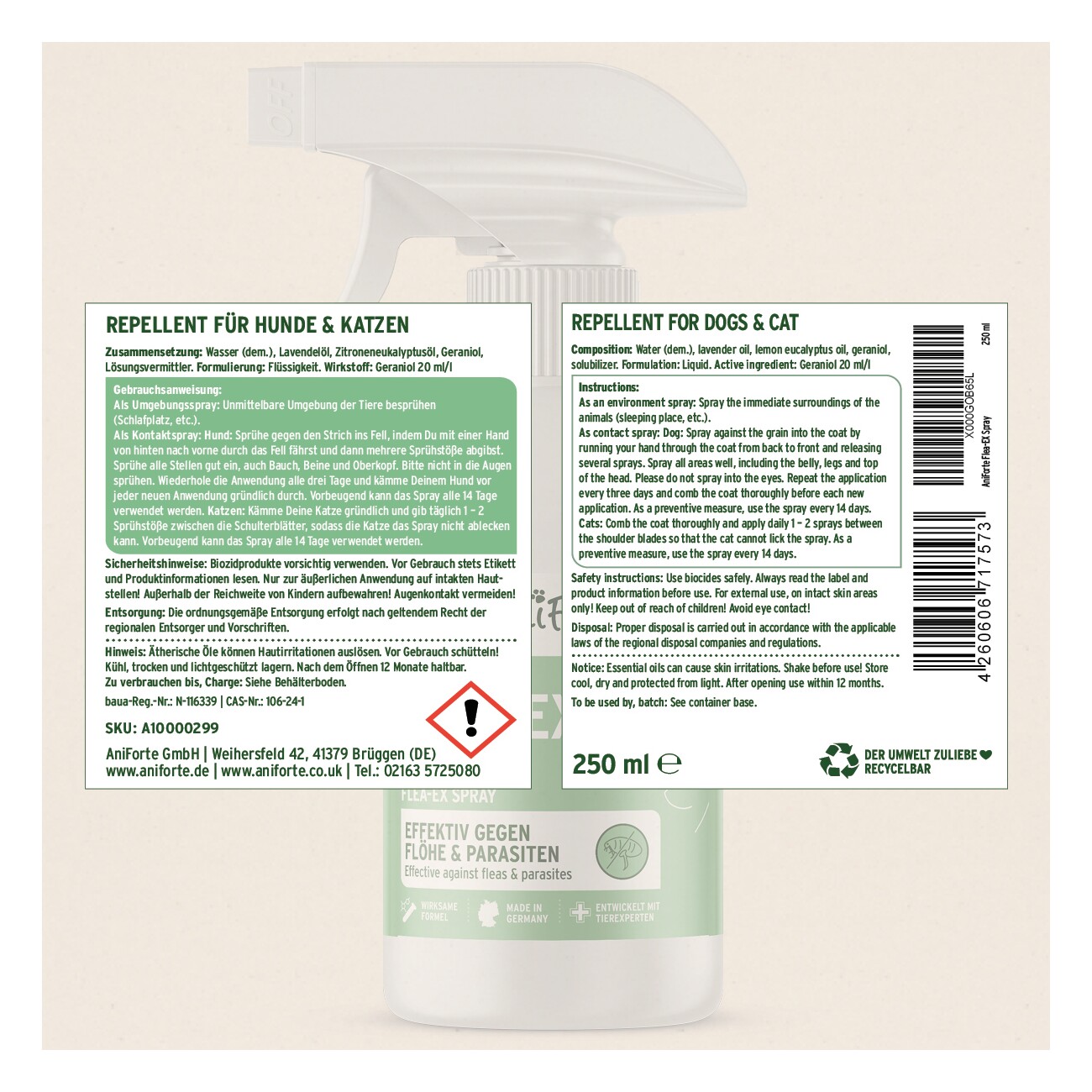 AniForte Floh Ex Spray 250 ml