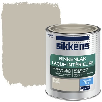 Sikkens binnenlak zijdeglans leemgrijs 750 ml