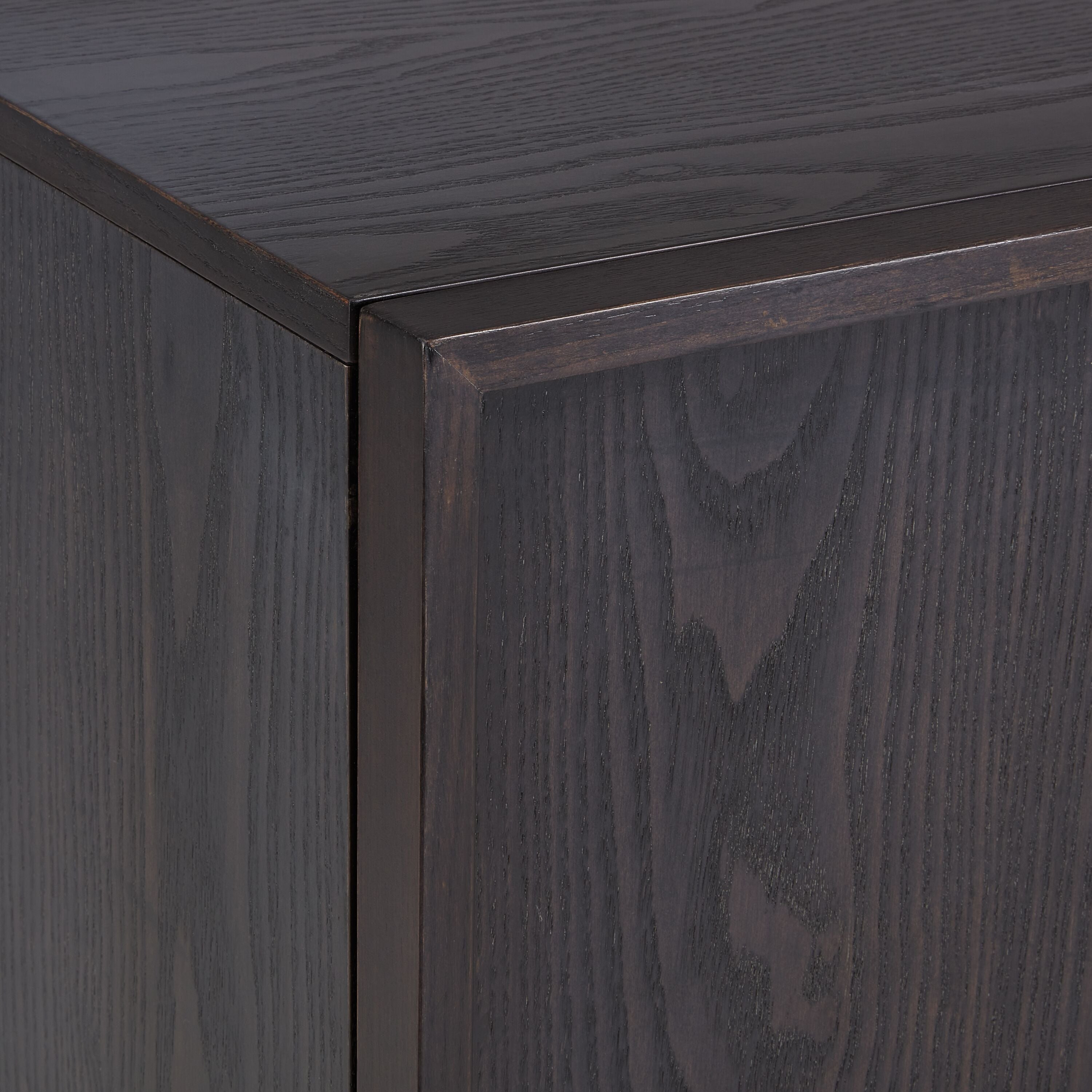 FILO Sideboard dunkle Esche 160x40x75cm - Dunkelbraun / B: 160.0 cm x T: 40.0 cm x H: 75.0 cm