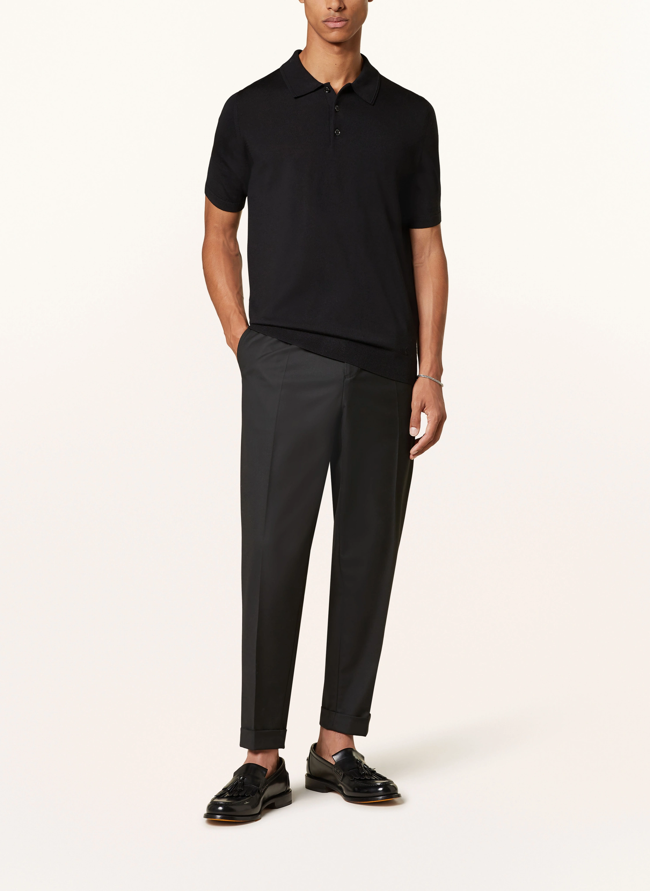 REISS Strick-Poloshirt MANOR