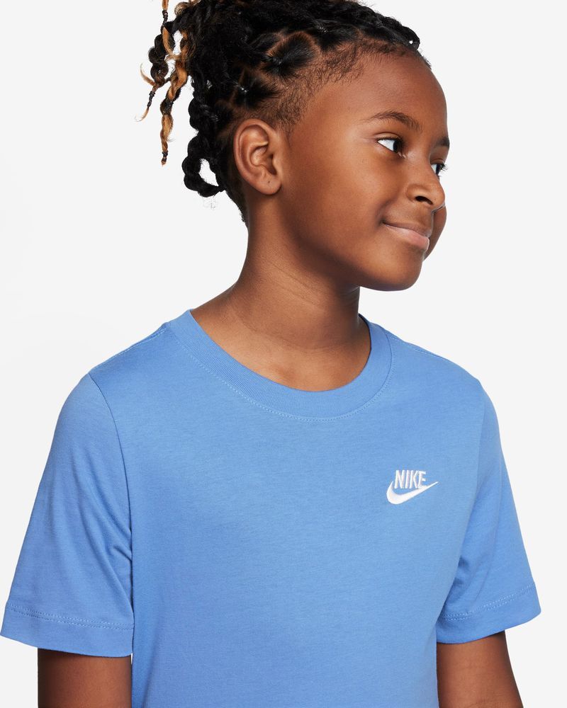 T-shirt Nike Sportswear Bleu & Blanc pour enfant