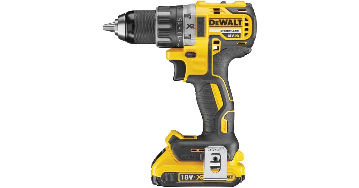 DEWALTAccu Schroefboormachine DCD791D2 schroeftol  (Geel/zwart, T STAK-Box, Snellader en 2 accu's inbegrepen)