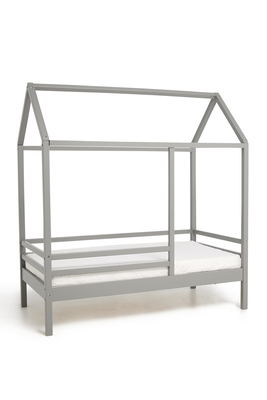 Minitude Nordic Jax Husseng med BabyMatex Carpathia Madrass 70x140, Grå