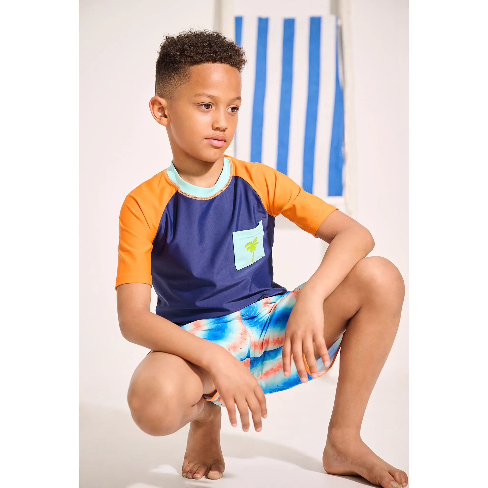 Hatley T-Shirt Maillot Palmier 3-6ans