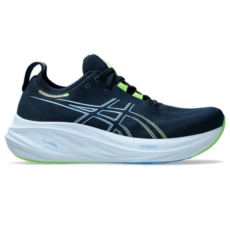 asics gel nimbus 26 loebesko herre 8 1011b794 azure azure