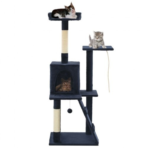 Arranhador de sisal para gatos, azul
